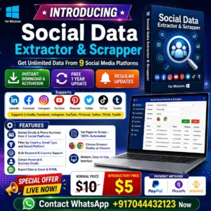 Social Lead Extractor & Scrapper