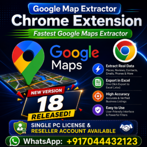 Google Map Scraper & Extractor Chrome Extension Reseller