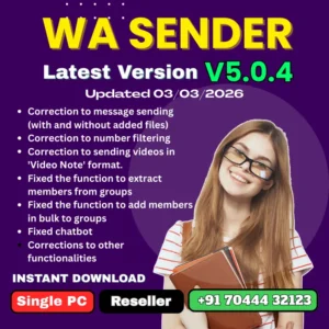 WA Sender 5.0.4 - Latest Update