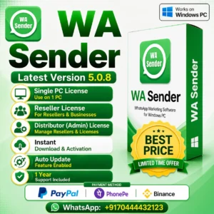 WA Sender 5.0.8 Reseller Plan