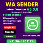 WA Sender 5.0.8 - WaSender Latest Update