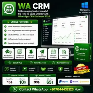 WaCRM v4.0.2 Windows WhatsApp CRM Tool