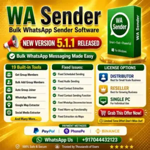WA Sender 5.1.1 - WaSender Latest Update