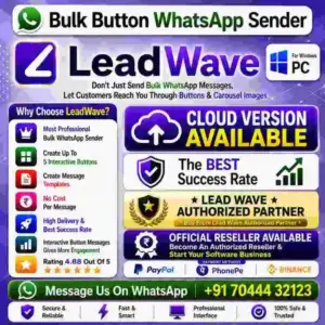 Lead Wave Bulk WhatsApp Button Sender